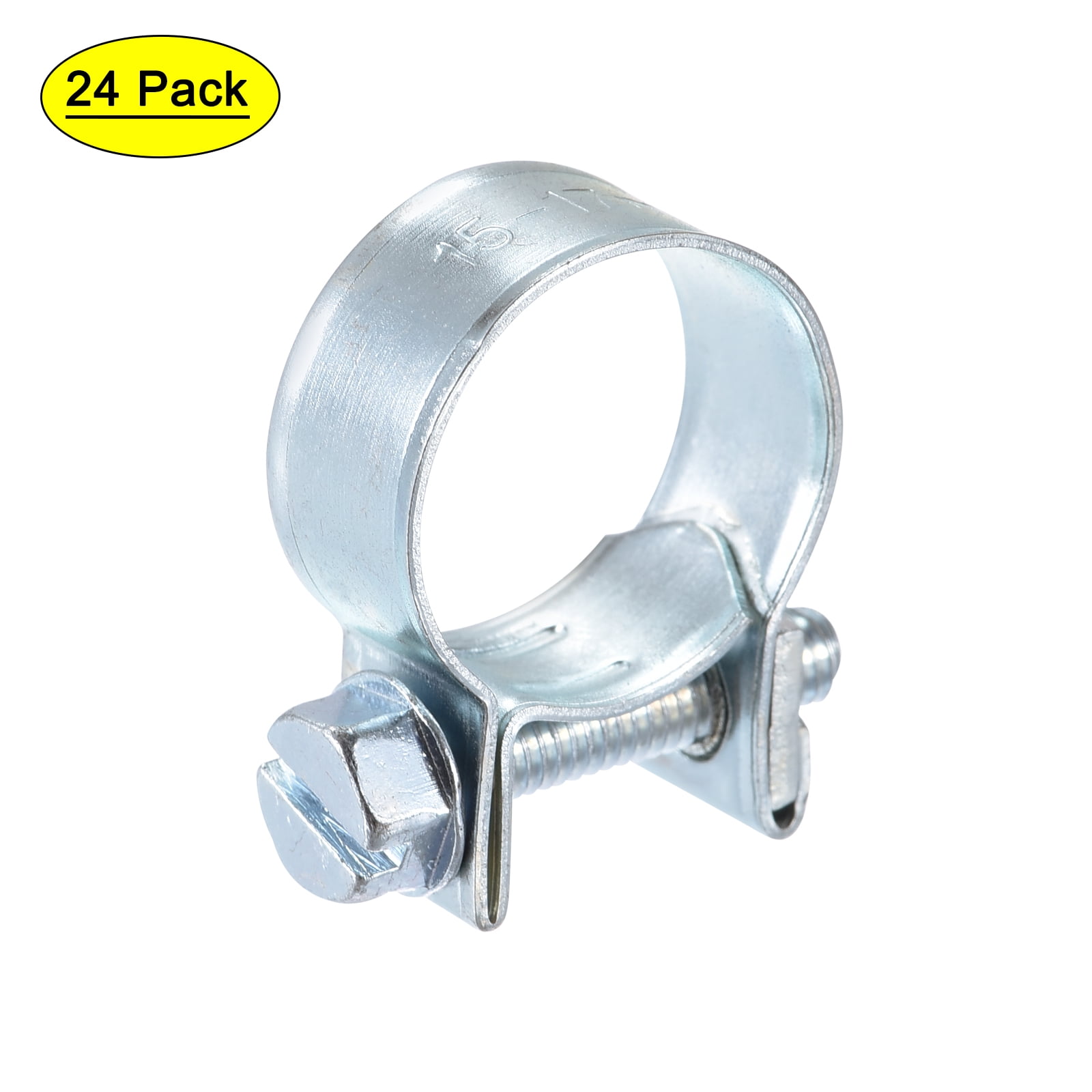 Uxcell 1517mm Mini Fuel Injection Hose Clamp Zinc Plated Steel Fuel