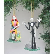 Disney's The Nightmare Before Christmas 'Jack Skellington & Sally' Ornament Set - (2) PVC Ornaments Included - Limited Availability