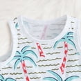 thumbnail image 7 of mgoYE Baby Girl Clothes 6-9 Months Toddler Baby Boy Clothes Summer Sleeveless Tank Top and Shorts Cute Infant Baby Boy Outfits Clothing Set|Green 2-3 Years, 7 of 7