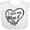 AA-White, variant on Inktastic I Love My Mom and Dad in Black Chalk Heart Boys or Girls Baby Bib