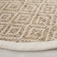 thumbnail image 3 of SAFAVIEH Martha Stewart Natural Fiber Diamond Area Rug, Ivory/Natural, 6' x 6' Round, 3 of 7