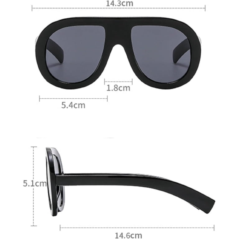 Popular Fashion Pilot Sunglasses Women Retro Chunky Designer 