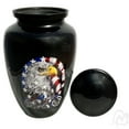 thumbnail image 5 of LOVE MEMORIALS Cremation Urns- US Flag Eagle with Harley Davidson Bike Adult Urn Best Urn for Human Ashes  Funeral Urn (Adult (200 lbs)  10.5 x 6, US Flag Eagle Bike Cremation Urn), 5 of 5
