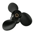 thumbnail image 2 of Outboard Propeller, 14 Splines Aluminium Alloy Boat Prop 3 Blades  For 9.9hp 15hp 20hp Replacement For, 2 of 8