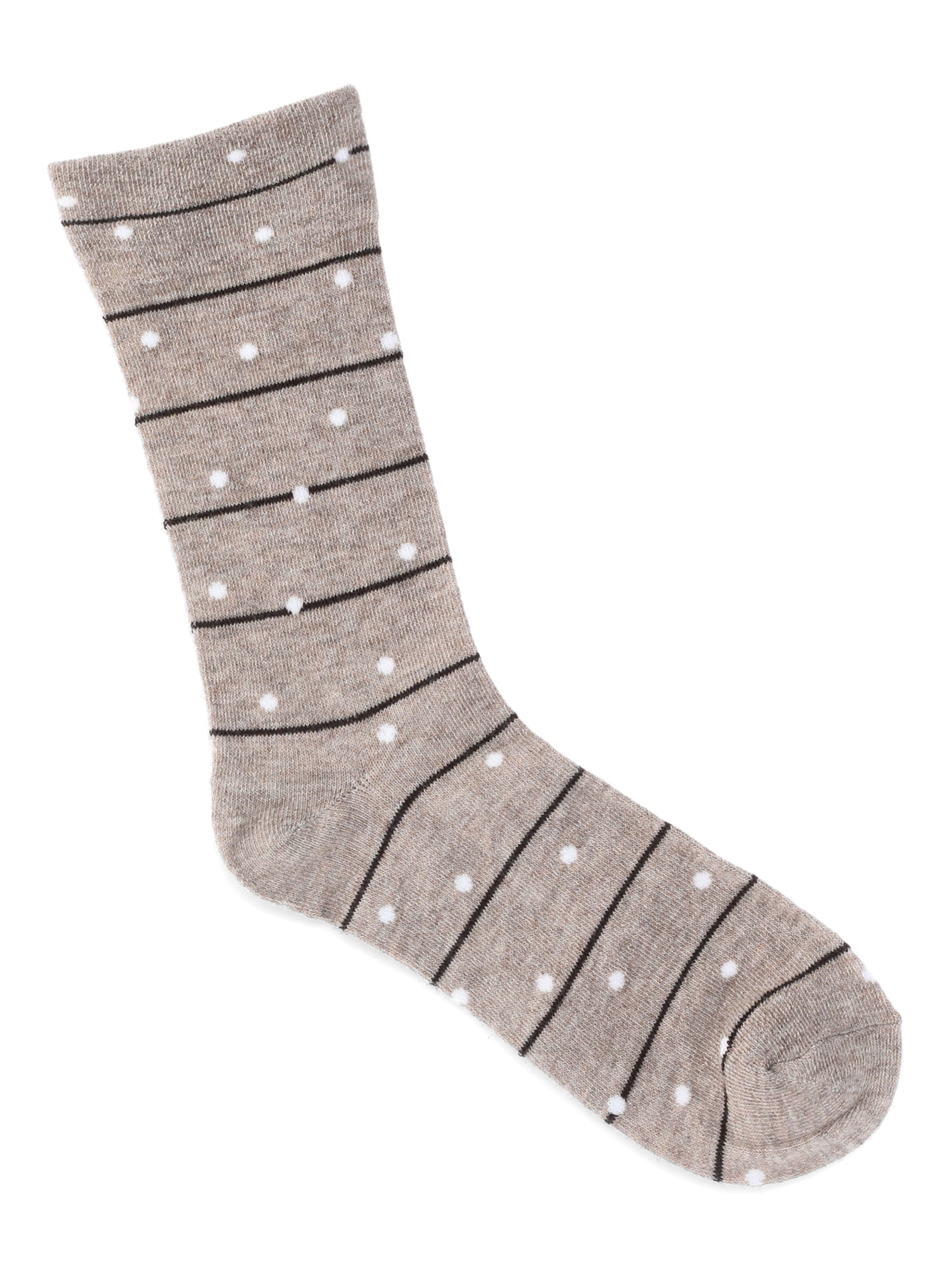 Joyspun Women's Essentials Crew Dress Socks, 6-Pack, Fits Shoe Sizes 4-10