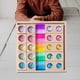 thumbnail image 5 of Juego de bloques de construcción de madera y acrílico con gemas. Juguete de construcción suave para aprender los colores. Juguete educativo para, 5 of 8