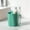 Green #0, variant on Kids' Toothbrush & Mouthwash Cup with 45° Drainage, Built-in Toothbrush Holder, Scandinavian Design, Easy-Grip Handle, 4 Bright Colors, 1-Pack