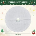 thumbnail image 2 of Sanmadrola Christmas Tree Skirt White Plush Skirts Christmas Decorations Indoor Xmas Ornaments Holiday Decor for Party, 48in, 2 of 8