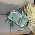 thumbnail image 3 of Bolsa de lona deportiva Totes de viaje de bolsill yoga Verde Zulema Deportes Duffel, 3 of 8
