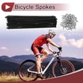 thumbnail image 2 of 72 Set 13G Radios de Bicicleta 216mm Radios de Rueda de Bicicleta Acero al Carbono Negro, 2 of 7