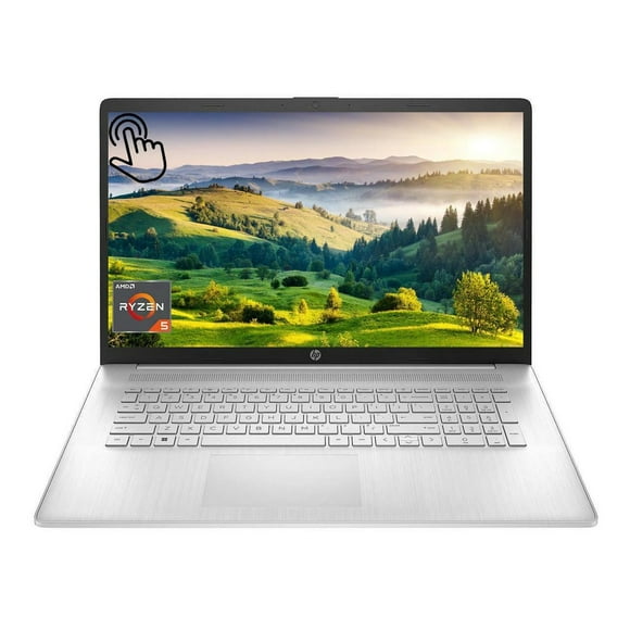 HP 17 Laptop Computer, 17.3" HD+ Touchscreen Display, AMD Ryzen 5 7530U (Beats i7-1165G7), 16GB RAM, 1TB SSD,Windows 11 Pro Silver