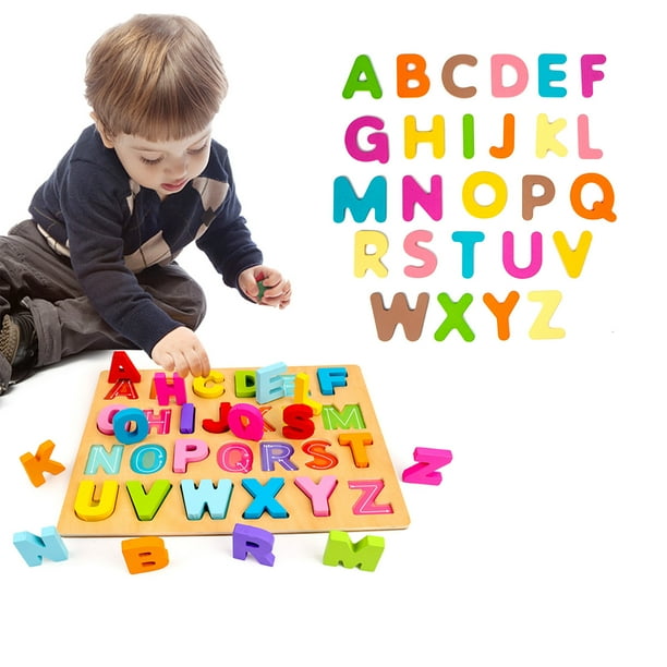 Number Mother English Building Block Puzzle Baby Wooden Toy Children's Enlightenment Kindergarten Early Education Puzzle