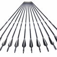 thumbnail image 3 of 12pcs/set 28" Archery Carbon Arrows Spine 700 For Recuve&Traditional Bow Hunting, 3 of 7