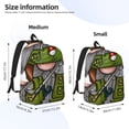 thumbnail image 3 of Lsque Fishing Gnome Pattern Canvas Daypack, Durable Backpack, High-quality Versatile Backpack,Vintage Compact Backpack-Medium, 3 of 6