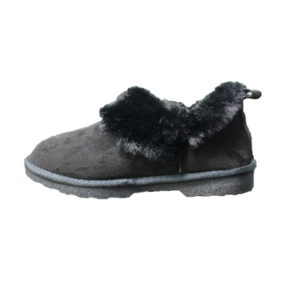 Isaac Mizrahi Live Women's Microsuede Bootie Slippers Size 6 Black