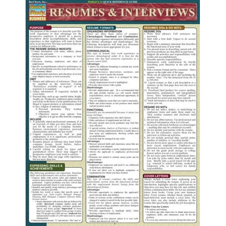 Resumes & Interviews - eBook (Best Resume For Interview)