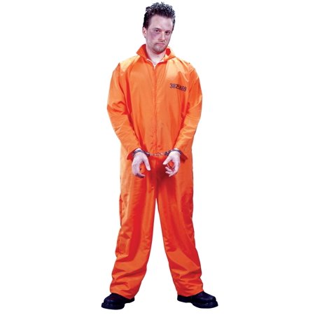 Got Busted Orange Jumpsuit Adult Halloween Costume - One