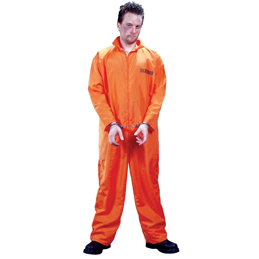 orange latex jumpsuit