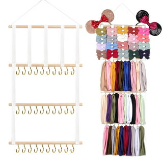 Bow Holder for Girls Hair Bows,Meetory Headband Holder Hair Bows Organizer  Hanger for Baby Girls Bows,Headband Organizer Accessories Suitable for  Wall, Room, Door or Closet 