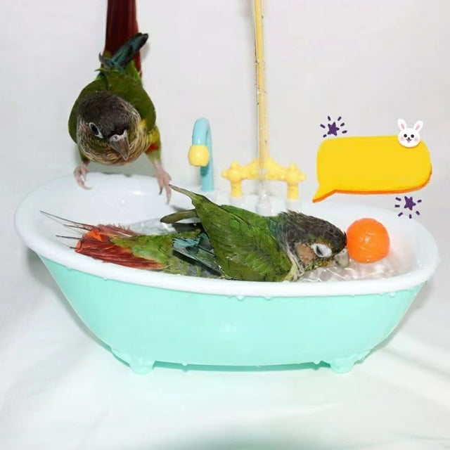 Pet Supplies Automatic Circulating Bird Bath Shower for Parrots and Small Birds Durable Cleaning Tool