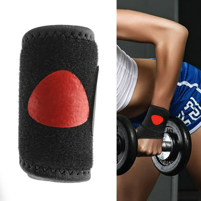 Correa de compresión para muñeca y muñequera, soporte deportivo para muñeca para fitness, levantamiento de pesas (negro)