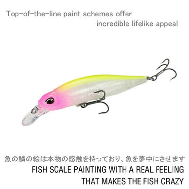 Multicolor Crankbaits Tackle Winter Fishing Minnow Lures Long Casting Lure Fish Hooks Floating Minnow Baits Color G