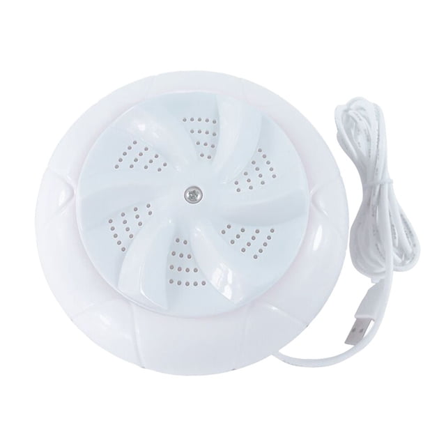 Sywqhk Mini lavadora turbo ultrasónica que elimina la suciedad de la lavadora de viaje (blanco) Sywqhk Para estrenar