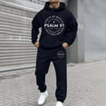 thumbnail image 5 of Aihuaihua Casual 2 Piece Sweatsuit for Men Jesus Christian Faith Psalm 91 Tracksuit Jogging Vintage Fashion Athletic Outfits Navy XL, 5 of 5