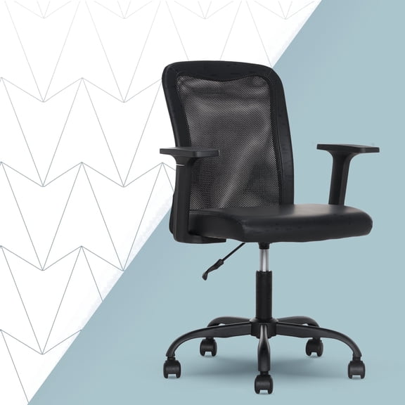 Click365 AeroCore M110 Adult Mesh Mid Back Indoor Residential Ergonomic Office Chairs, Hardware Kit, Black