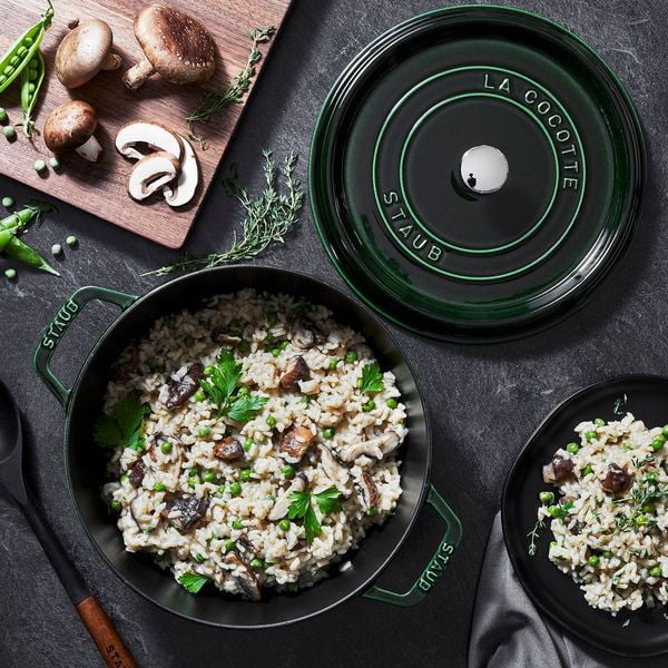 Staub Cast Iron 5.5-qt Round Cocotte - Basil - Walmart.com