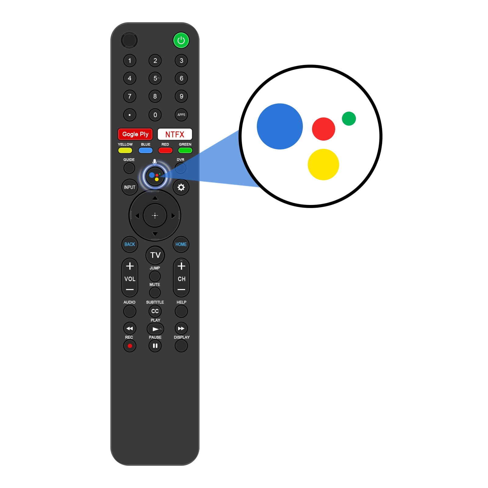 Replaced RMF-TX500U Voice Remote Control for Sony TV KD75X750H KD-55X750H KD-65X750H KD-75X750H KD55X750H KD65X750H