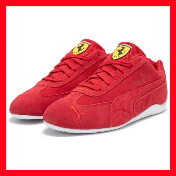 PU & MA Ferrari Speedcat Rosso White Red Limited Edition Shoes 307822-02 Men's 10.5