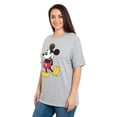 thumbnail image 2 of Disney Mickey Mouse Women's Plus Size Graphic Tee, Heather Gray Vintage Shirt, 2 of 6