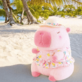 thumbnail image 3 of Capibara Peluche Belug, Rosa vestido, 3 of 5