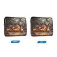 thumbnail image 2 of Quilted Laptop Sleeve for 13-16 Inch Laptops Protective Laptop Case Cover Lightweight Travel & Office Essentials Halloween Pumpkin and Candle, 2 of 8