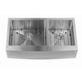 thumbnail image 7 of Miseno MNO163320F6040 33 in. Farmhouse Double Basin Stainless Steel Kitchen Sink with Apron Front & 60-40 Split, 7 of 7