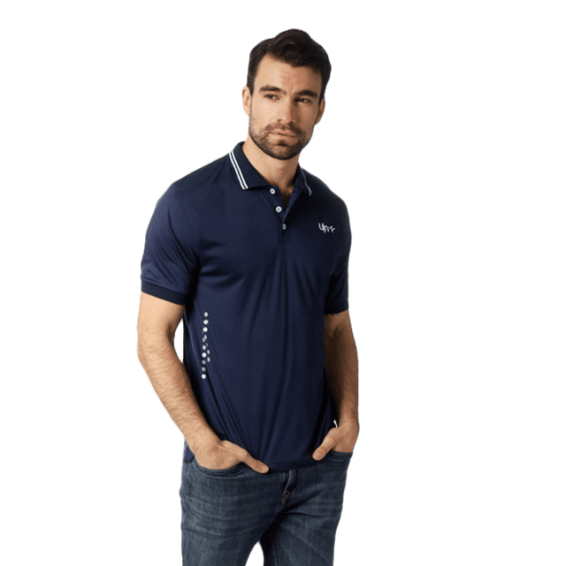 Playera Polo Deportivo Manga Corta Moda XL UIN Caballero Azul