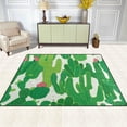thumbnail image 3 of Dreamtimes Lightweight Soft Area Rugs, 80 x 58 inch（6'8" x 4'10"） Cactus with Flowers Floor Mat for Kids Playing Room Hardwood Floor Living Room Nursery Rugs, 3 of 6