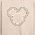 thumbnail image 3 of Mickey & Friends - Mickey Head Rainbow Outline - Women's Lightweight French Terry Long Sleeve Shirt, 3 of 5
