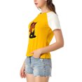 thumbnail image 4 of Allegra K Women's Summer Casual Short Sleeve Cartoon Cat Print T-Shirt, 4 of 6