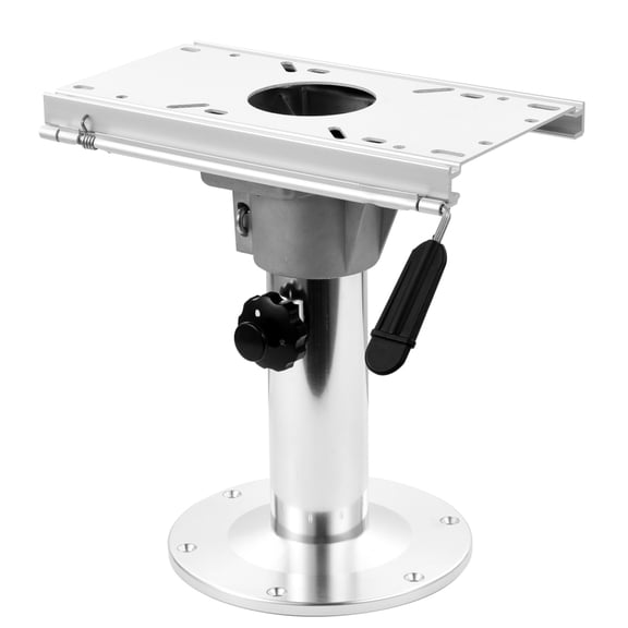 Goxfaca Boat Seat Base Adjustable Height Boat Seat Base Mount Seat Mount Plate with Slide Boat Chair Base Mounting Brackets Boat Seat Accessories agreeable