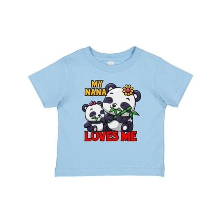 

Inktastic My Nana Loves Me Panda Gift Baby Boy or Baby Girl T-Shirt