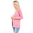 thumbnail image 6 of Made by Olivia Women's Open Front Long Sleeve Classic Knit Cardigan, 6 of 7