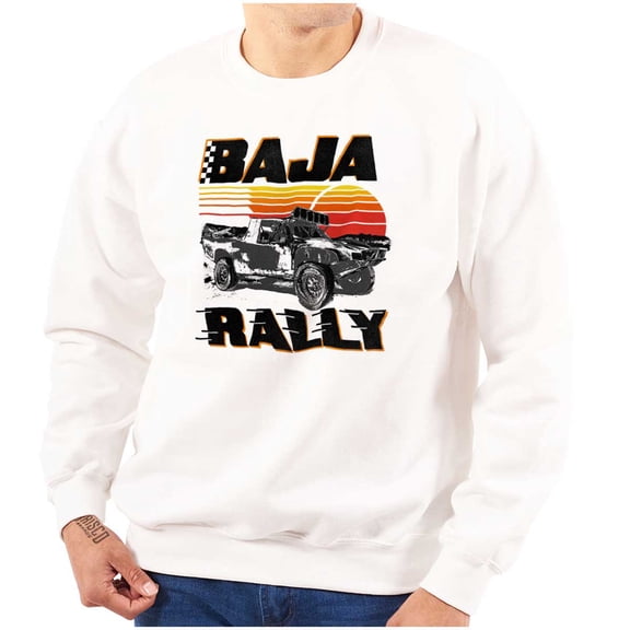 Baja Rally Off-Road Racing Truck Men's Crewneck Sweatshirt Brisco Brands S