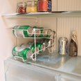 thumbnail image 5 of Étagère de Rangement pour Canettes et Sodas à Double Couche Organisateur de Réfrigérateur Support de Boisson de Cuisine, 5 of 5