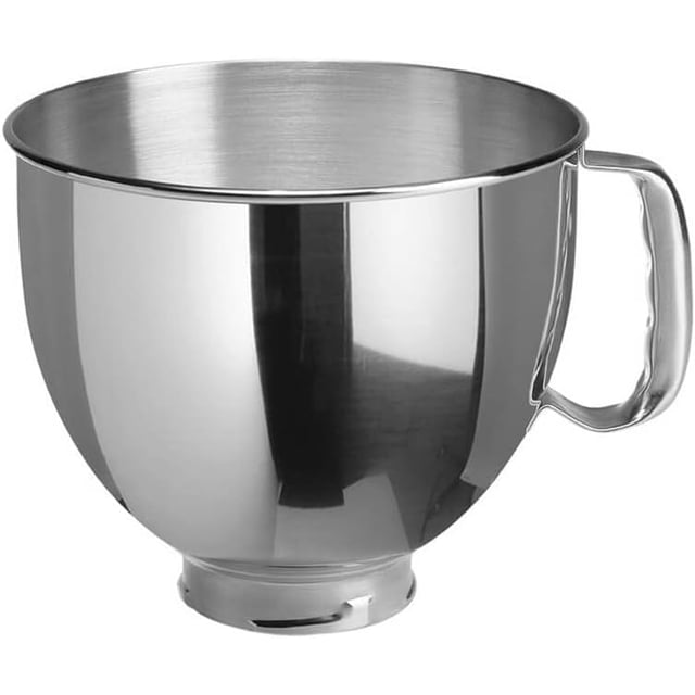 KitchenAid Bol en Acier Inoxydable Poli à Tête Inclinable de 5 Pintes avec Poignée Confortable, K5THSBP