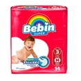 thumbnail image 1 of Pañal Desechable Etapa 3 (6 - 10 Kg) Flexisec M Unisex 14 Pz Bebin Bebin Super Pañales, 1 of 2