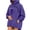 Dark Purple, variant on Hoodie with Cat Pouch Holder Sweatshirt Large Pocket Pullover Shirt Kangaroo Pocket Dog Sweatshirt Unisex Oversized Fit Pet Rest Holder,Zip Front Pet Pouch Sweatshirt Green, Size L by Awwp