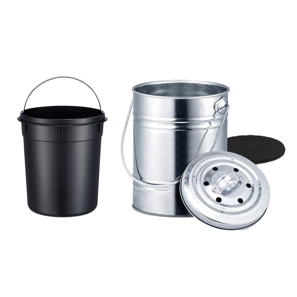 Compost Bin Breathable Washable Stainless Steel Trash Storage Can