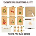 thumbnail image 2 of Juego de sobres plegables para tarjetas de Navidad, tarjetas de felicitación creativas con sobres, decoración de fiesta de Navidad, regalo, 6 estilos, 2 of 4